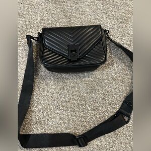 ALDO Black Quilted Crossbody Bag